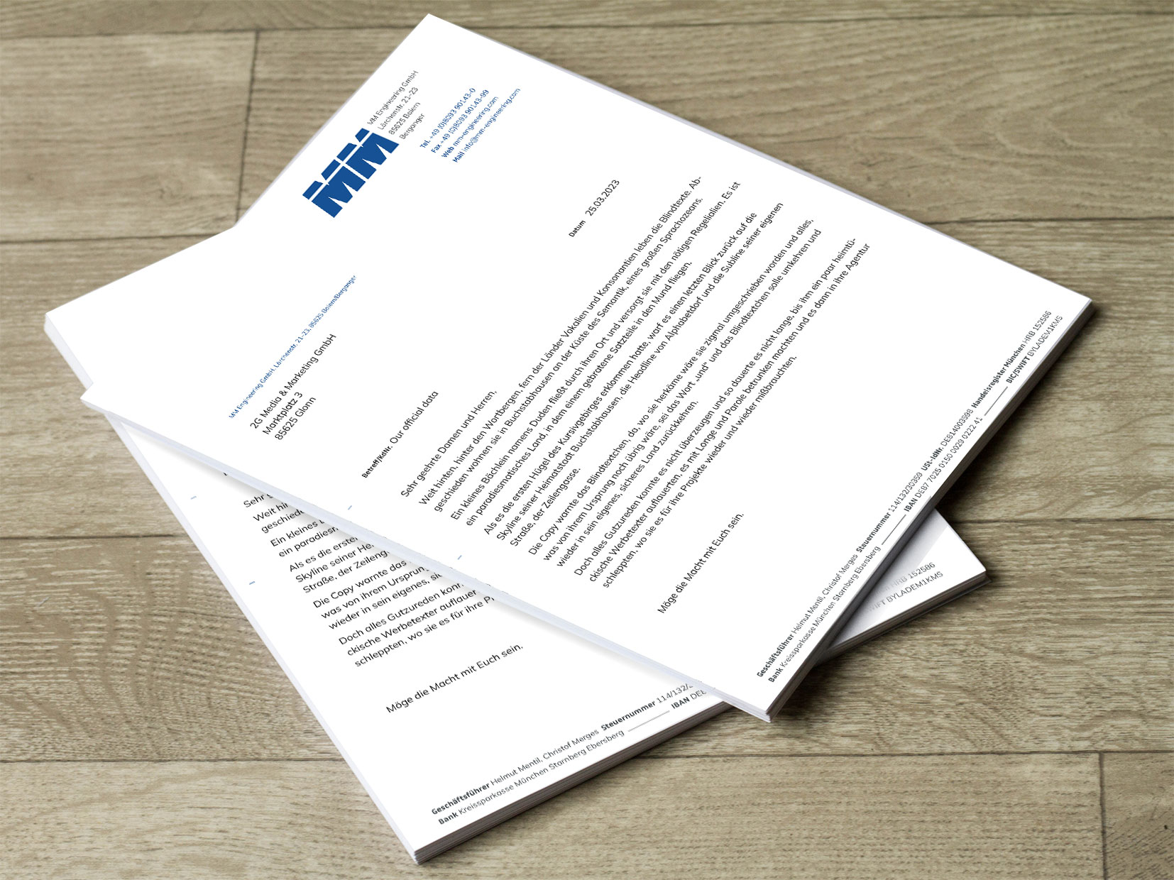 2G Media & Marketing Glonn Werbeagentur Design Geschäftsausstattung Geschäftsbrief Gestaltung Satzstudio Reinzeichnung Webdesign Internetauftritt Shopsystem Webshop Tabellensatz Typografie Ebersberg